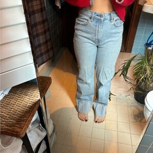 Abercrombie & Fitch Light Blue Straight Leg Jeans